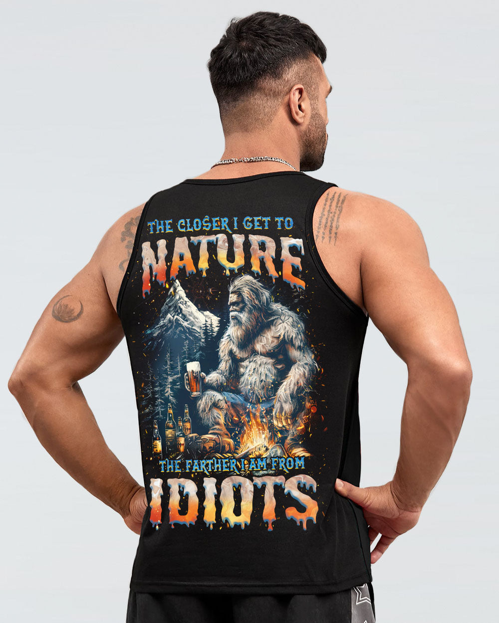 THE CLOSER I GET TO NATURE BIGFOOT ALL OVER PRINT - TLNZ1205253