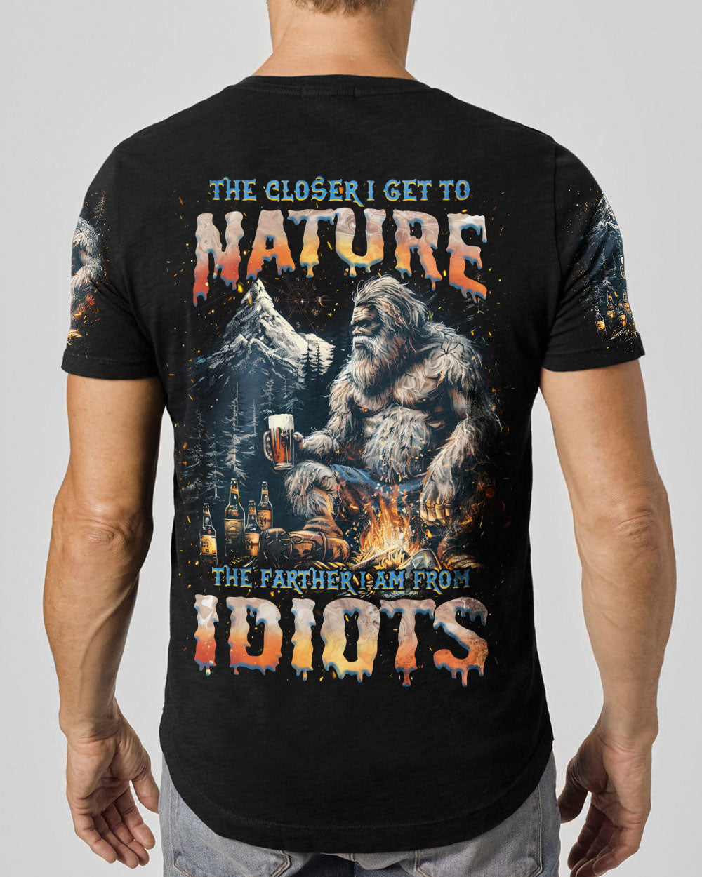 THE CLOSER I GET TO NATURE BIGFOOT ALL OVER PRINT - TLNZ1205253