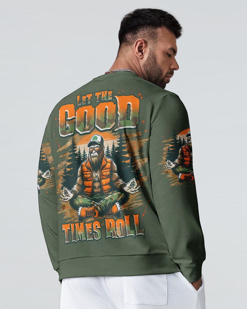 LET THE GOOD TIMES ROLL BIGFOOT ALL OVER PRINT - TLNZ1209254