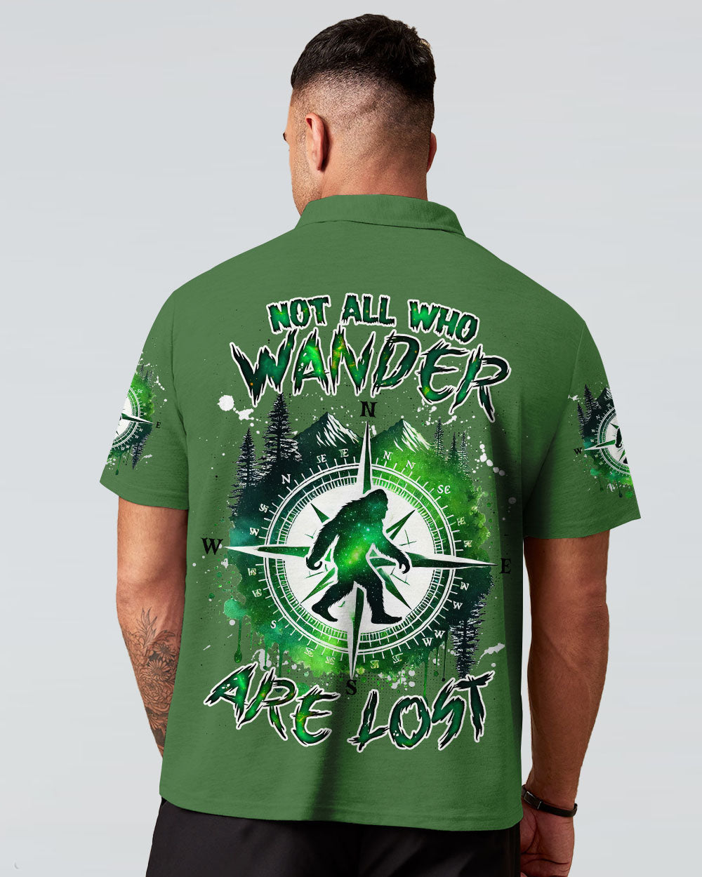 NOT ALL WHO WANDER ARE LOST BIGFOOT COMPASS  ALL OVER PRINT - TLNZ1211244