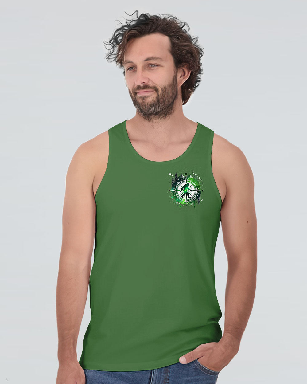 NOT ALL WHO WANDER ARE LOST BIGFOOT COMPASS  ALL OVER PRINT - TLNZ1211244