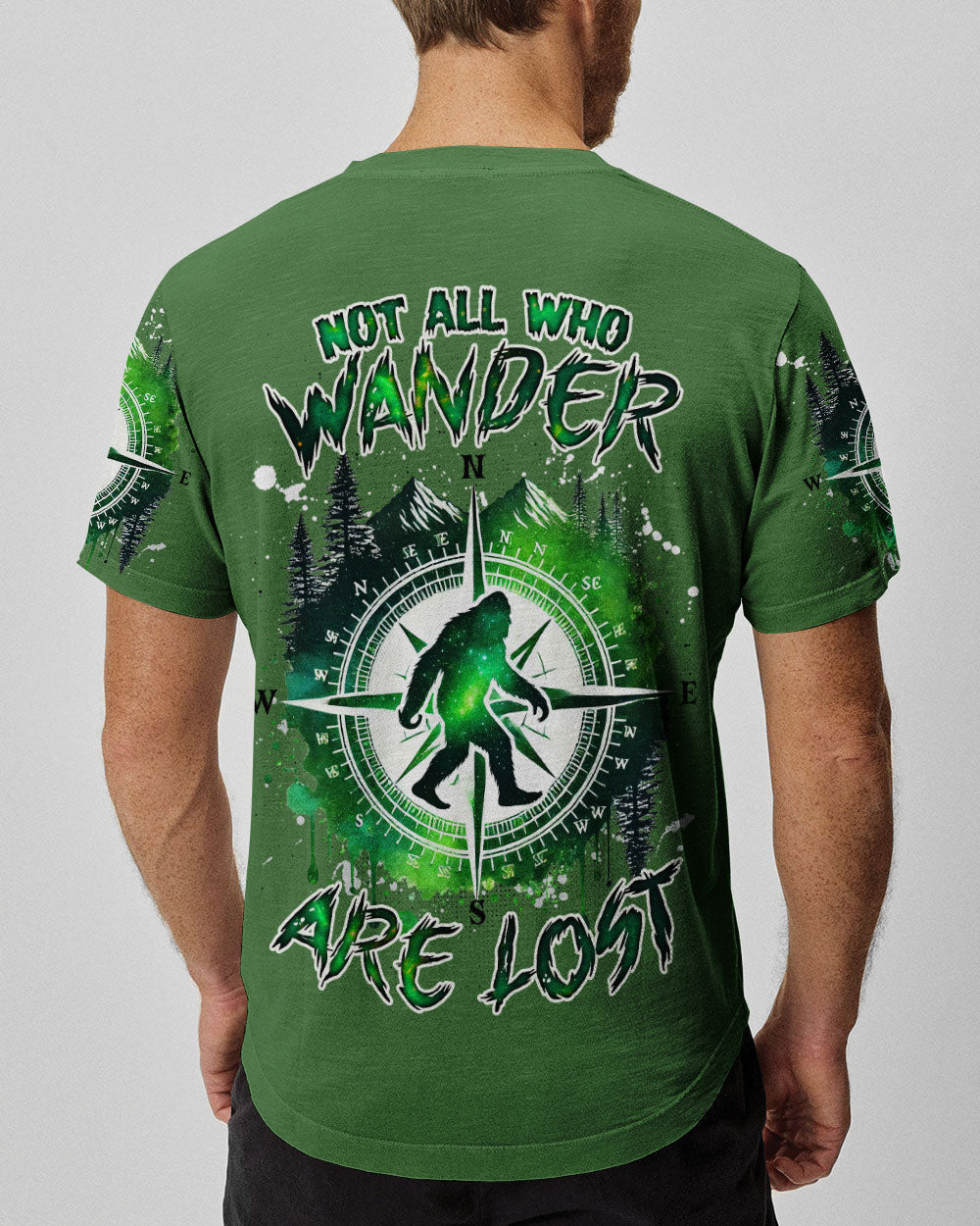 NOT ALL WHO WANDER ARE LOST BIGFOOT COMPASS  ALL OVER PRINT - TLNZ1211244