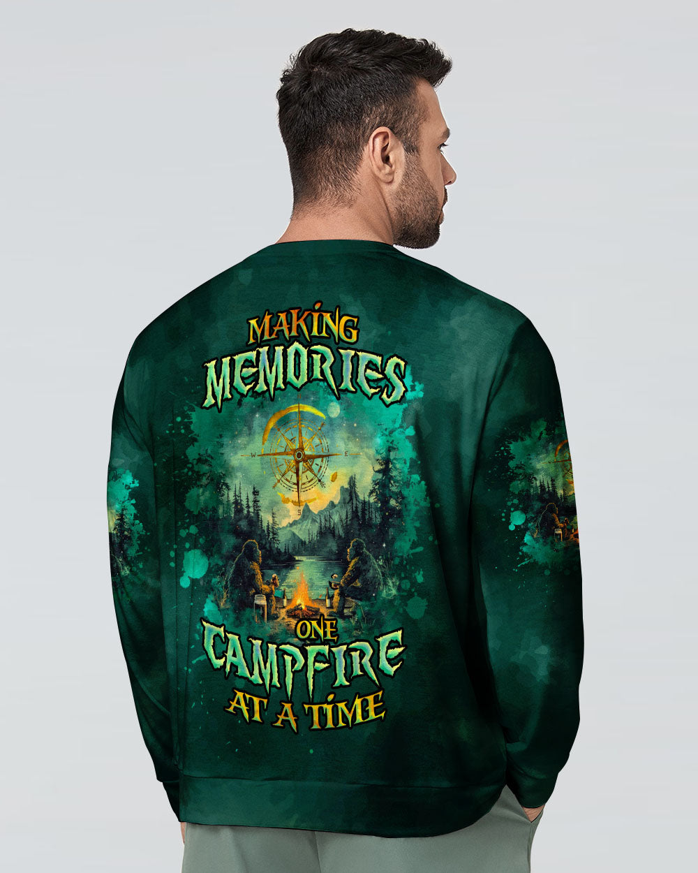 MAKING MEMORIES ONE CAMPFIRE AT A TIME BIGFOOT ALL OVER PRINT - TLNZ1601254