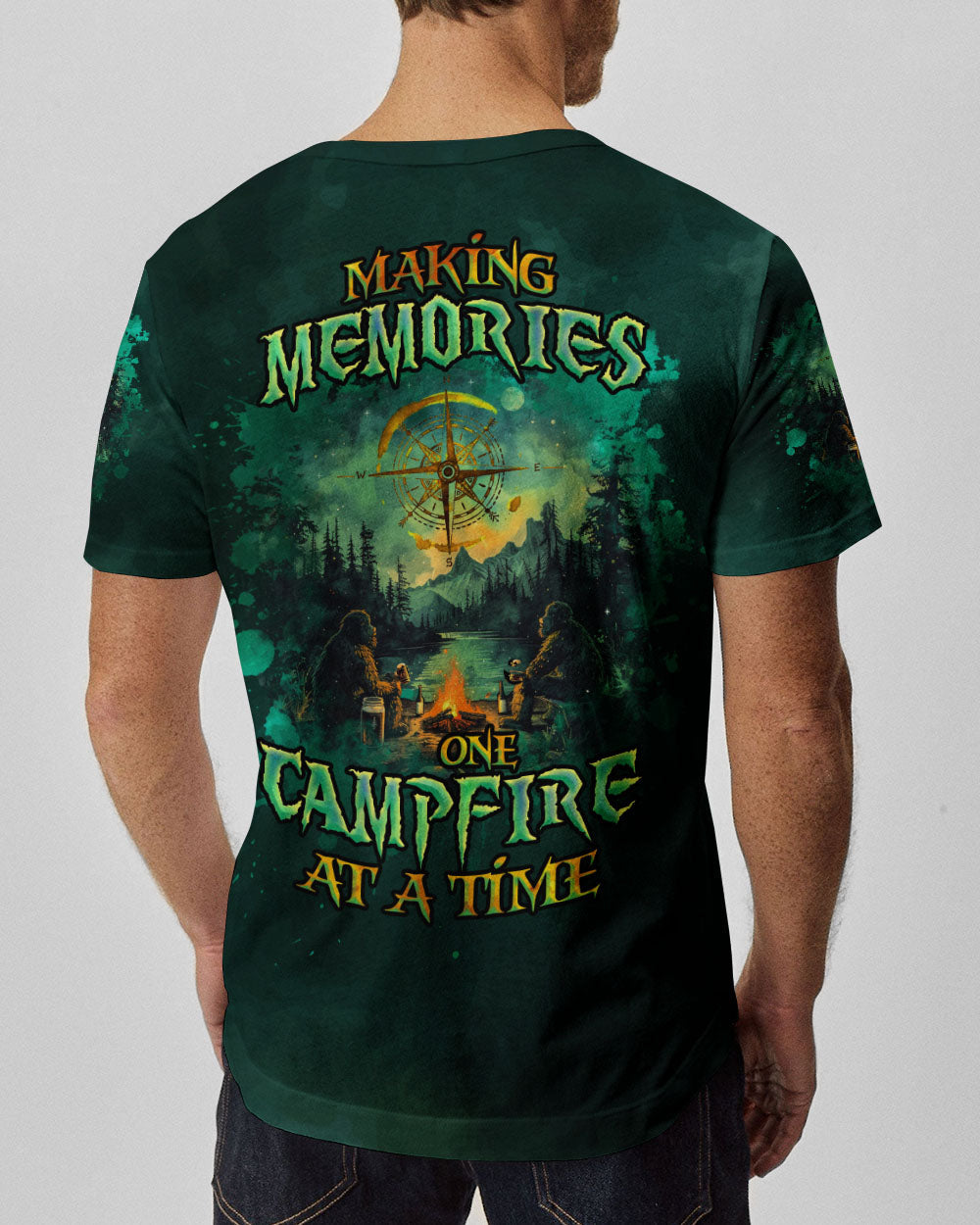 MAKING MEMORIES ONE CAMPFIRE AT A TIME BIGFOOT ALL OVER PRINT - TLNZ1601254