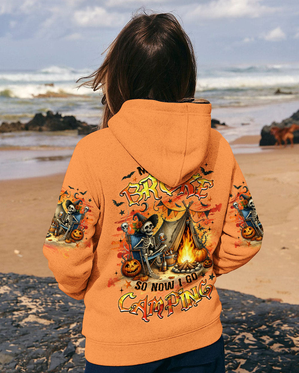 MY BROOM BROKE SO NOW HALLOWEEN CAMPING ALL OVER PRINT - TLNZ1707253