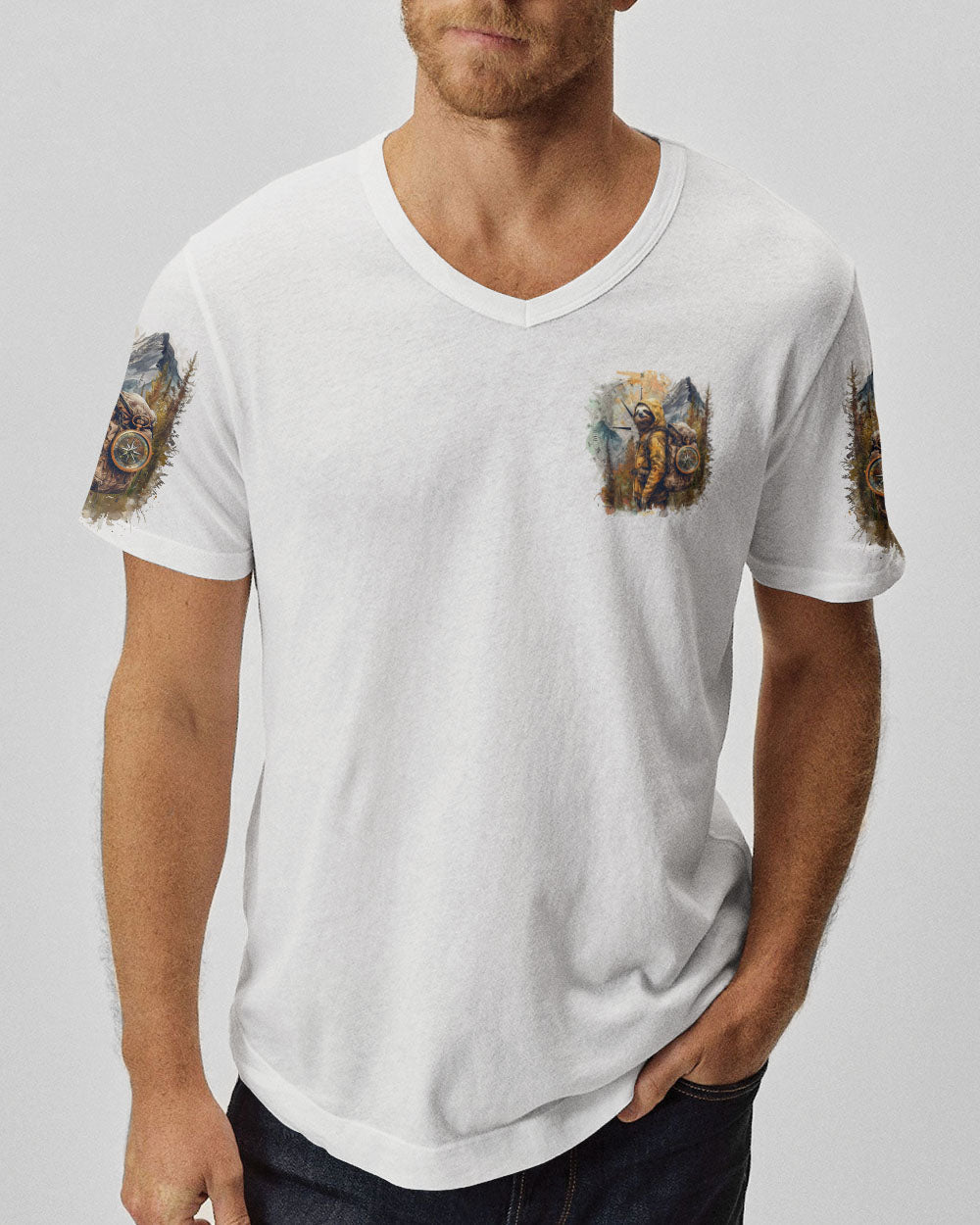 AND INTO THE FOREST I GO SLOTH ALL OVER PRINT  - TLNZ1803253