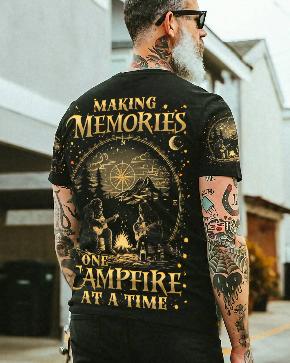 MAKING MEMORIES ONE CAMPFIRE AT A TIME BIGFOOT ALL OVER PRINT - TLNZ2011241