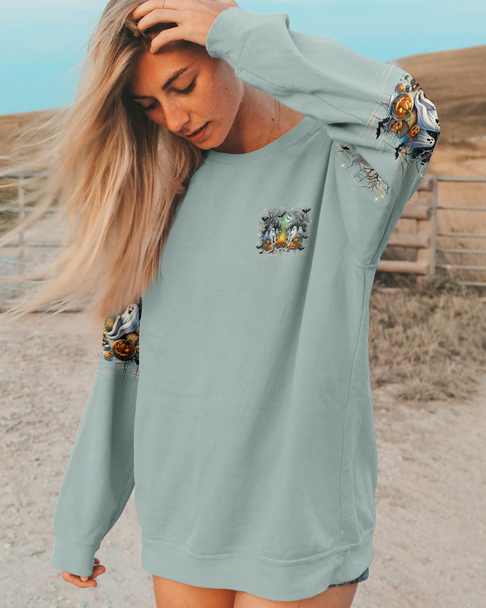 MAKING MEMORIES ONE CAMPFIRE AT A TIME BOOS HALLOWEEN ALL OVER PRINT - TLNZ2108242