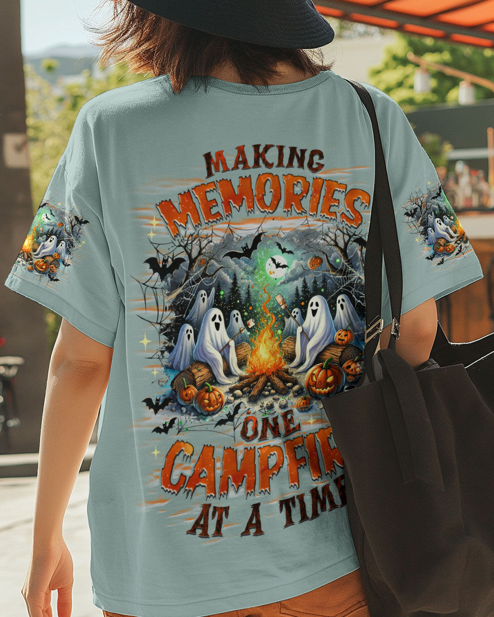 MAKING MEMORIES ONE CAMPFIRE AT A TIME BOOS HALLOWEEN ALL OVER PRINT - TLNZ2108242