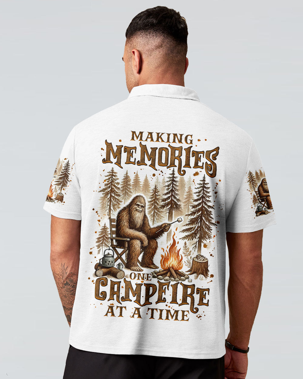 MAKING MEMORIES ONE CAMPFIRE AT A TIME BIGFOOT  ALL OVER PRINT - TLNZ2111244