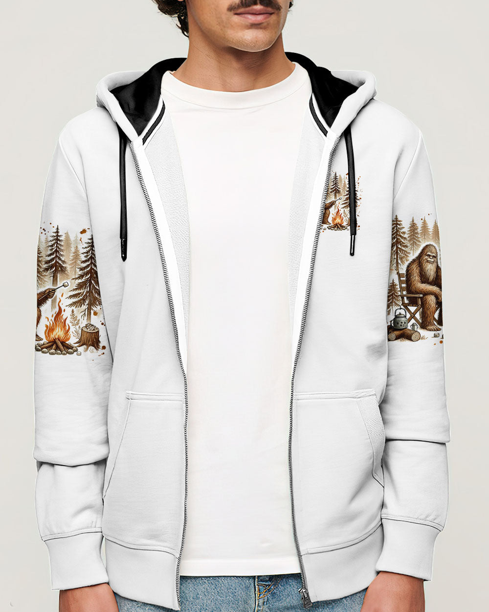 MAKING MEMORIES ONE CAMPFIRE AT A TIME BIGFOOT  ALL OVER PRINT - TLNZ2111244