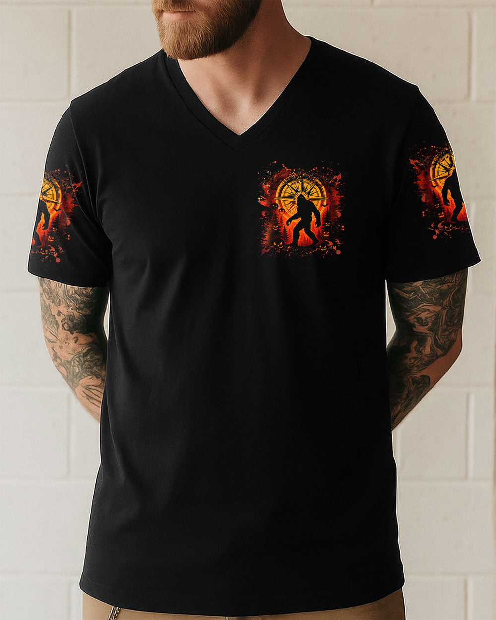 NOT ALL WHO WANDER ARE LOST BIGFOOT HALLOWEEN ALL OVER PRINT - TLNZ2207254