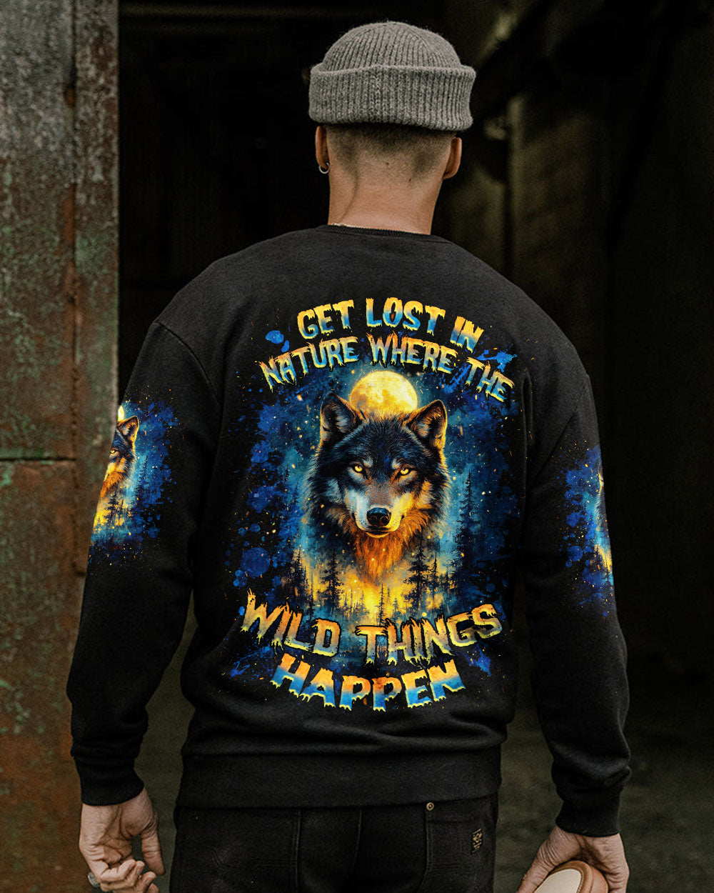 GET LOST IN NATURE WOLF ALL OVER PRINT - TLNZ2503254