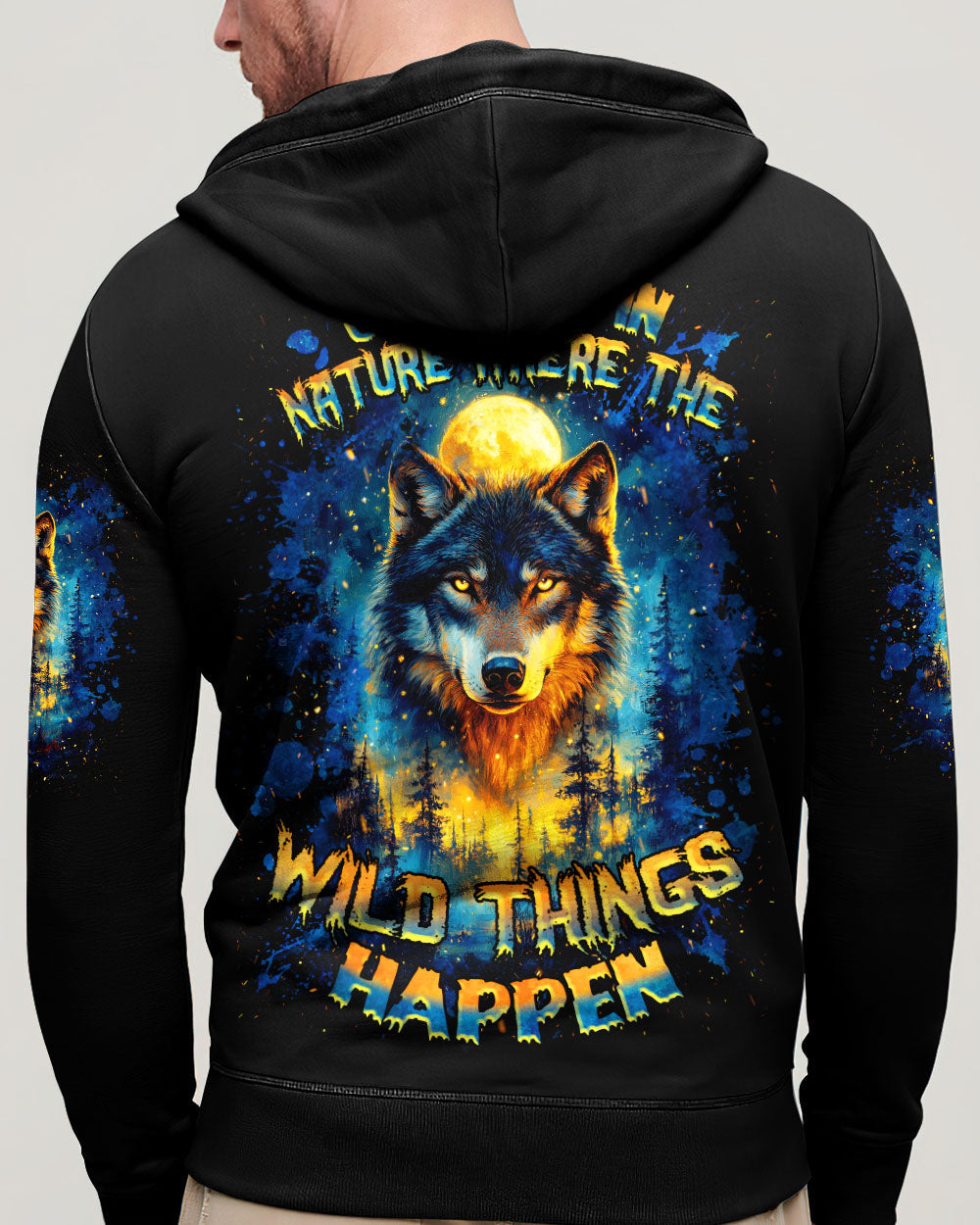 GET LOST IN NATURE WOLF ALL OVER PRINT - TLNZ2503254