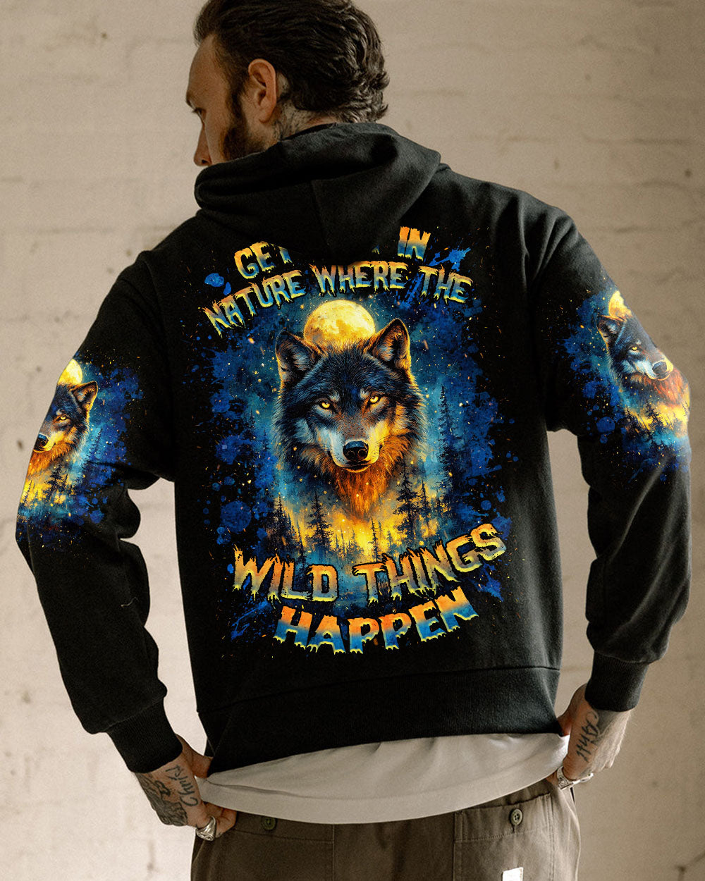 GET LOST IN NATURE WOLF ALL OVER PRINT - TLNZ2503254