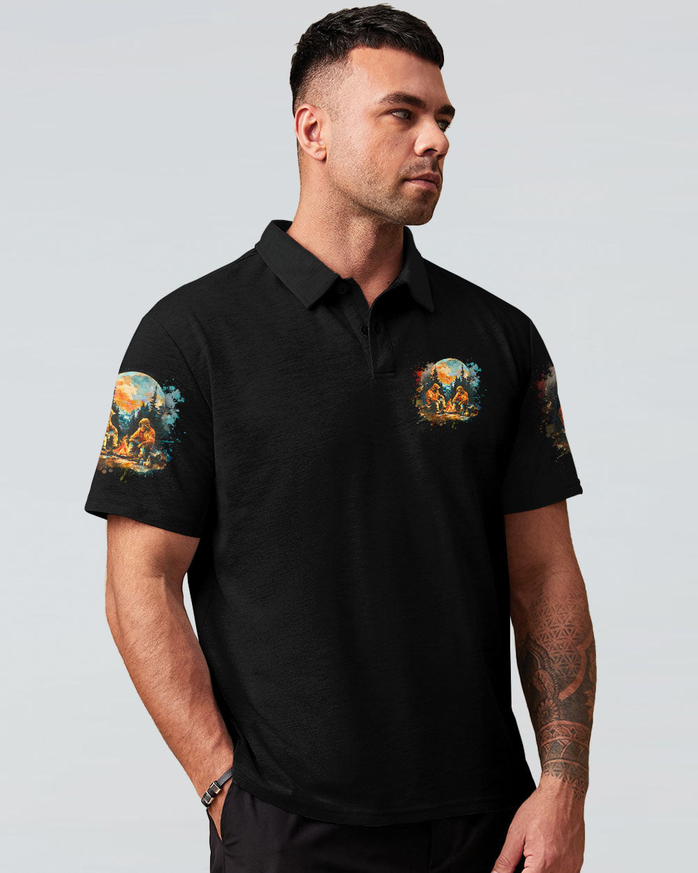  MAKING MEMORIES ONE CAMPFIRE AT A TIME BIGFOOT ALL OVER PRINT - TLNZ2509243