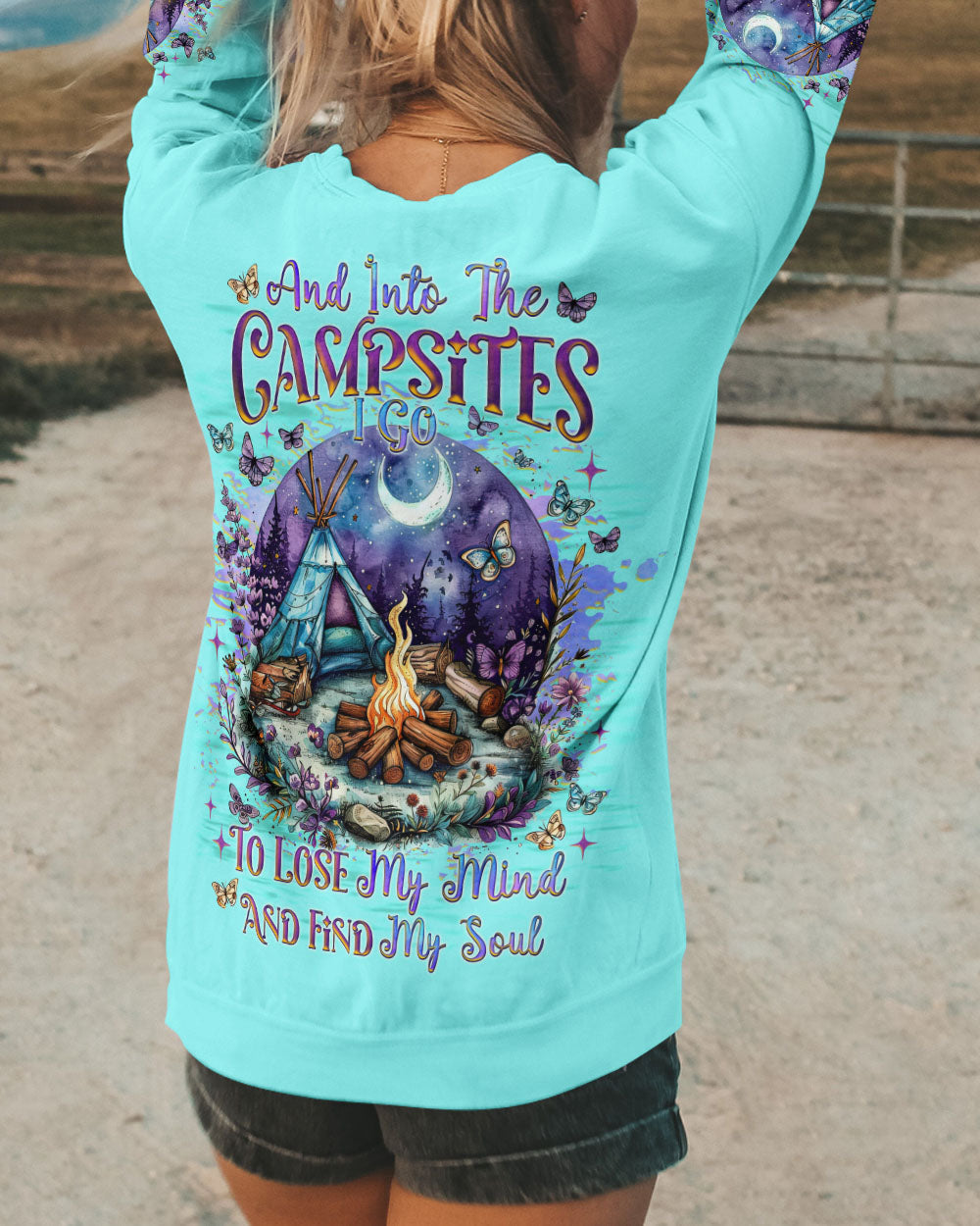 AND INTO THE CAMPSITES I GO ALL OVER PRINT - TLNZ2609241
