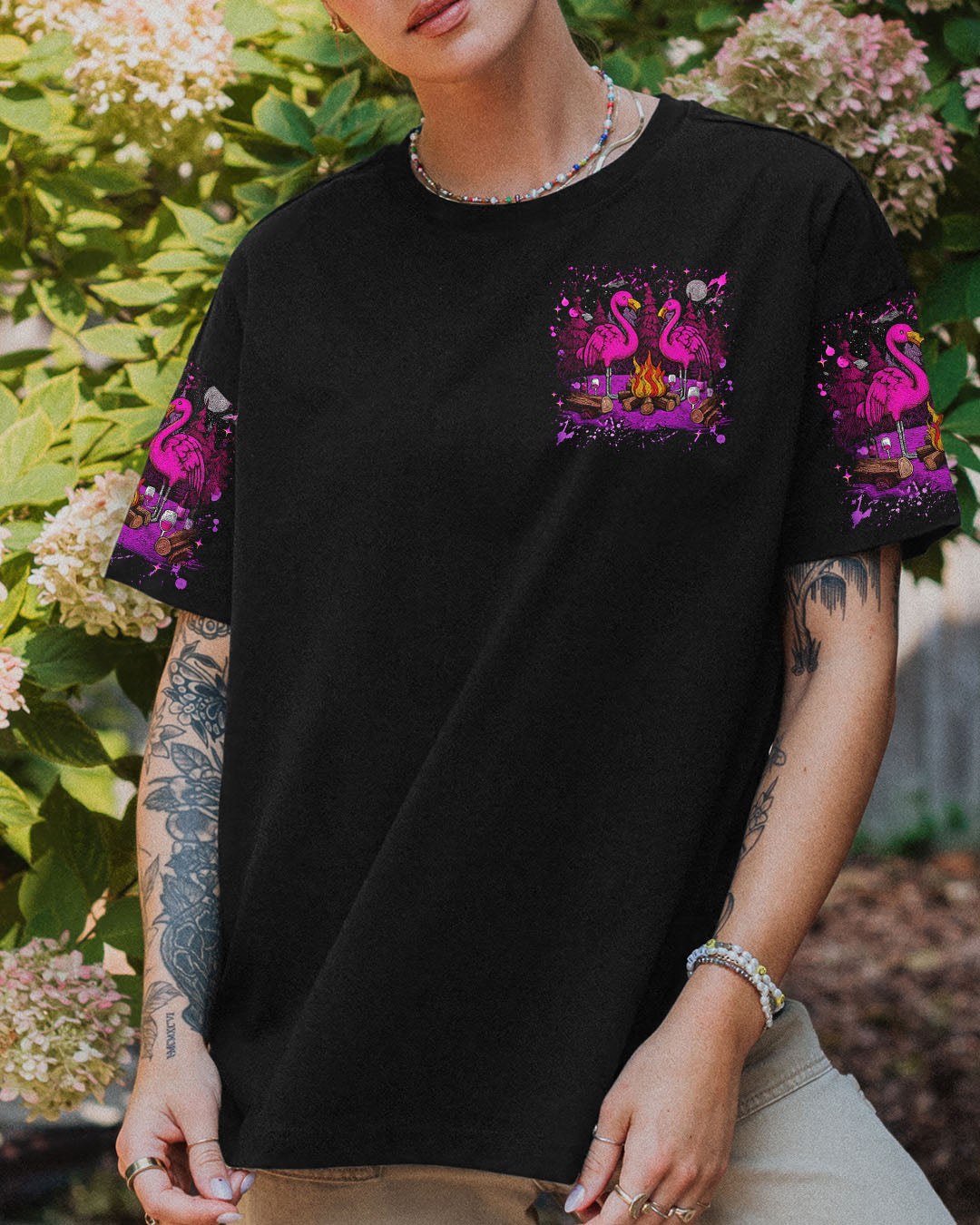 WE GO CAMPING FLAMINGO ALL OVER PRINT - TLNZ2708253