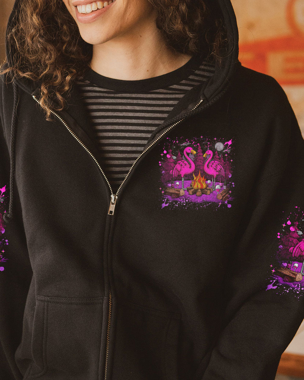 WE GO CAMPING FLAMINGO ALL OVER PRINT - TLNZ2708253