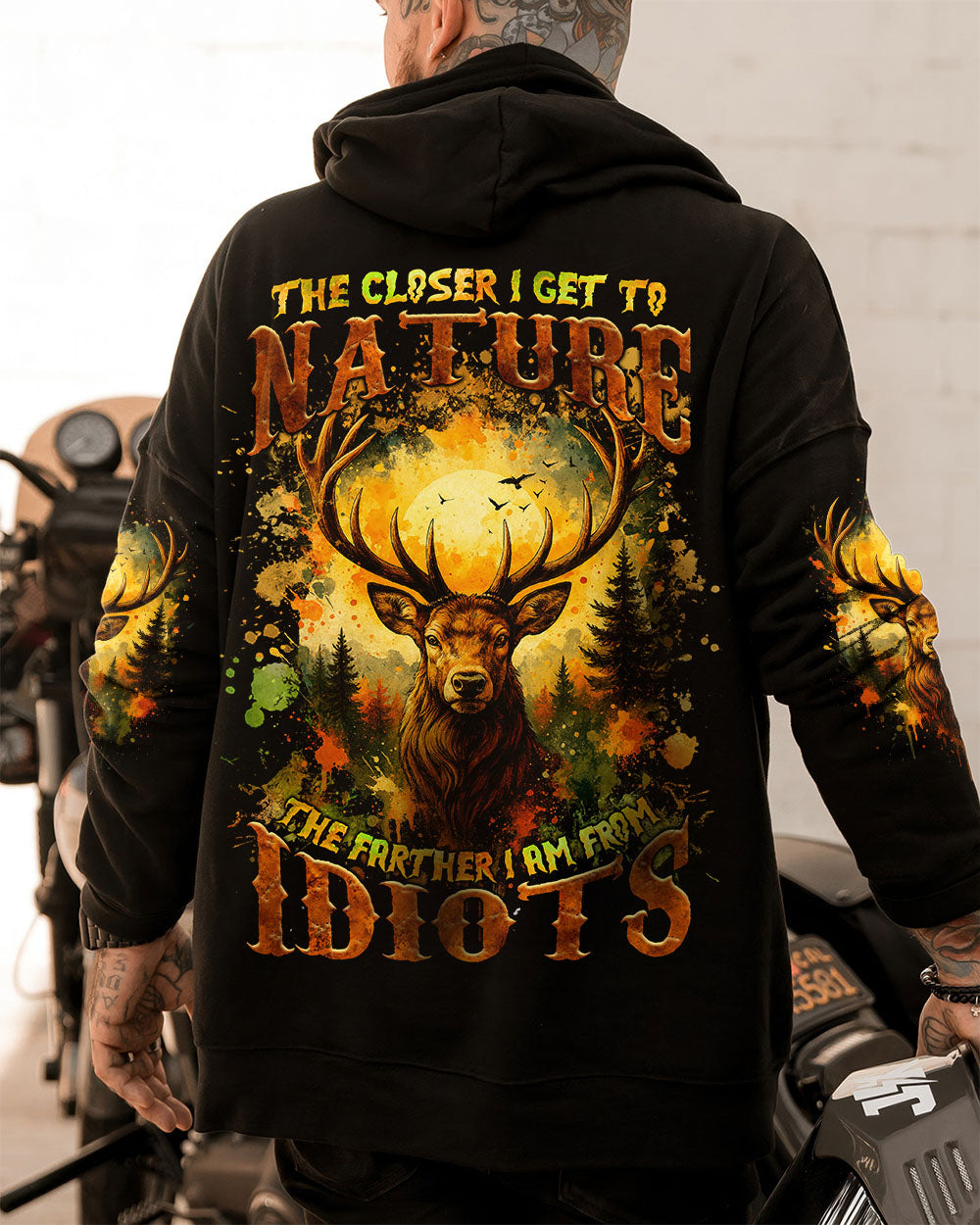 THE CLOSER I GET TO NATURE DEER ALL OVER PRINT - TLNZ2908253