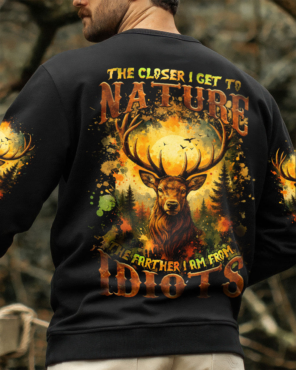 THE CLOSER I GET TO NATURE DEER ALL OVER PRINT - TLNZ2908253