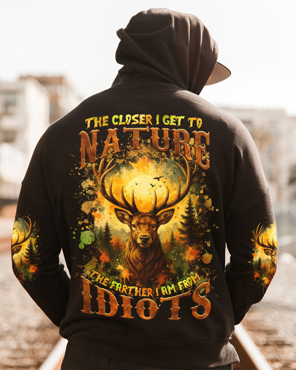 THE CLOSER I GET TO NATURE DEER ALL OVER PRINT - TLNZ2908253
