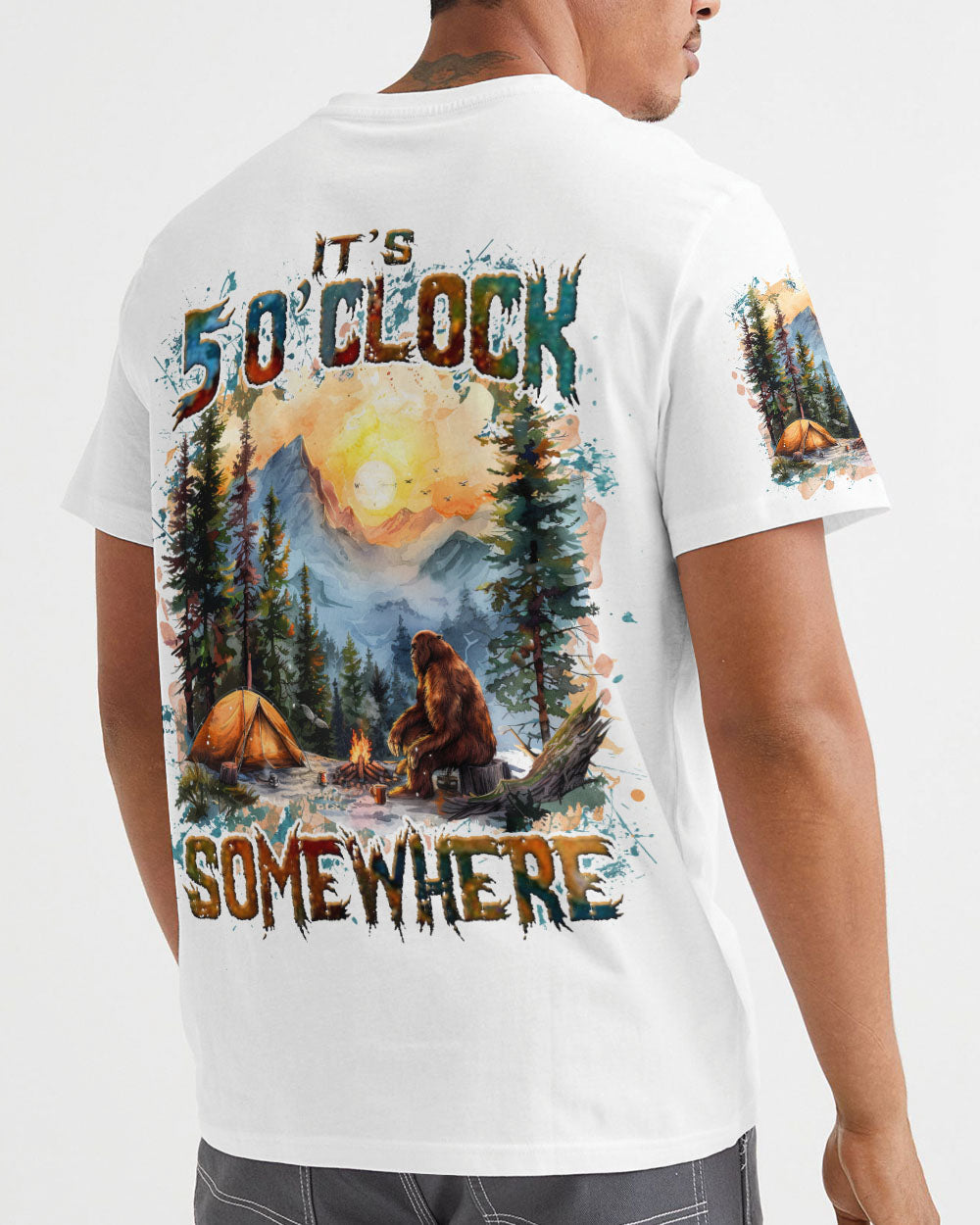 IT'S 5 O'CLOCK SOMEWHERE BIGFOOT ALL OVER PRINT - TLNZ3009241