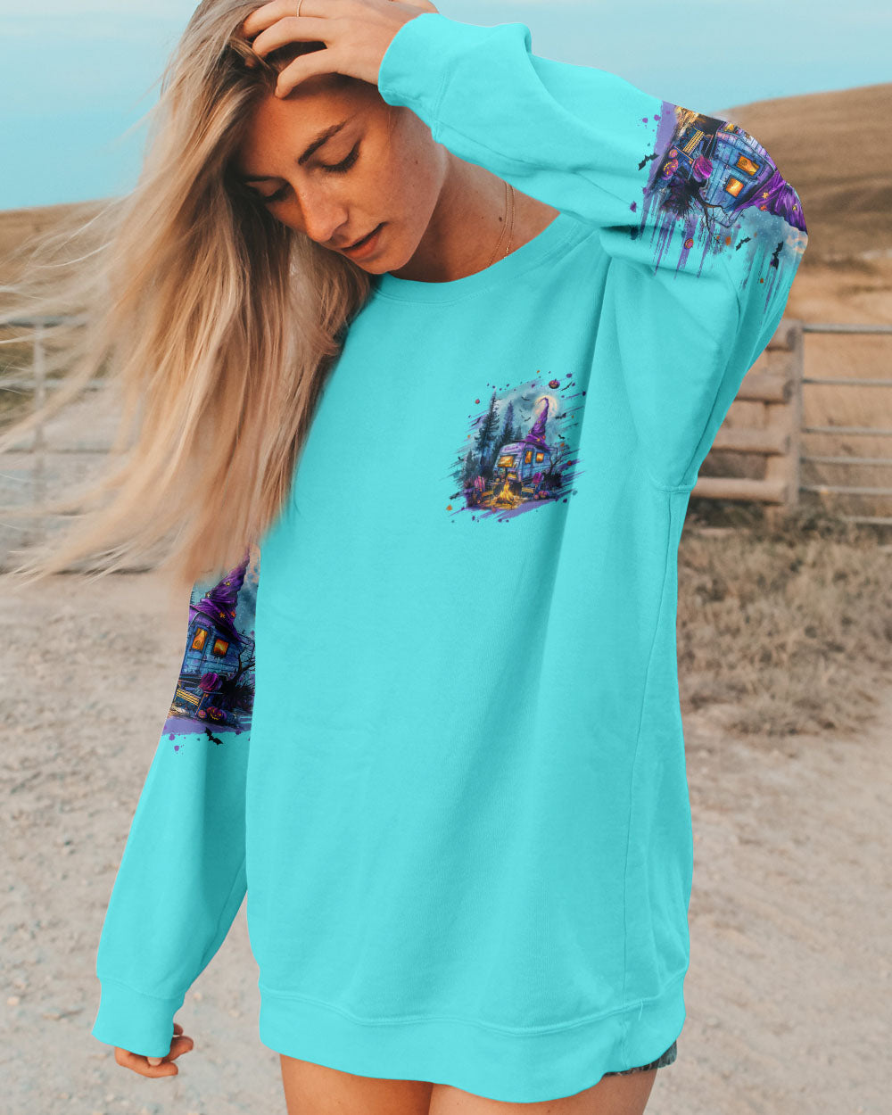 MY BROOM BROKE SO NOW HALLOWEEN CAMPING ALL OVER PRINT - TLPQ0908244