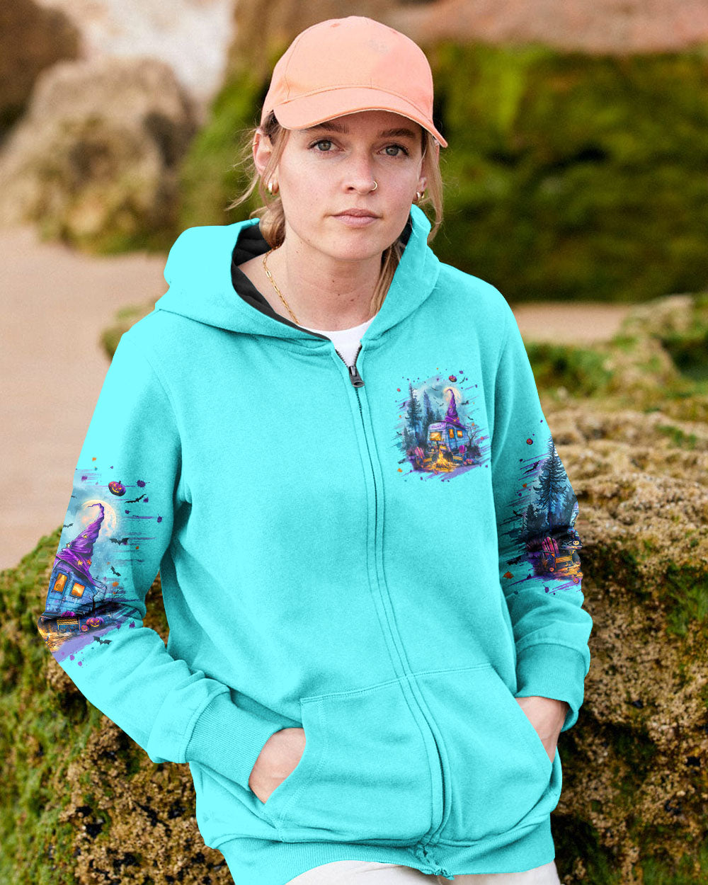 MY BROOM BROKE SO NOW HALLOWEEN CAMPING ALL OVER PRINT - TLPQ0908244