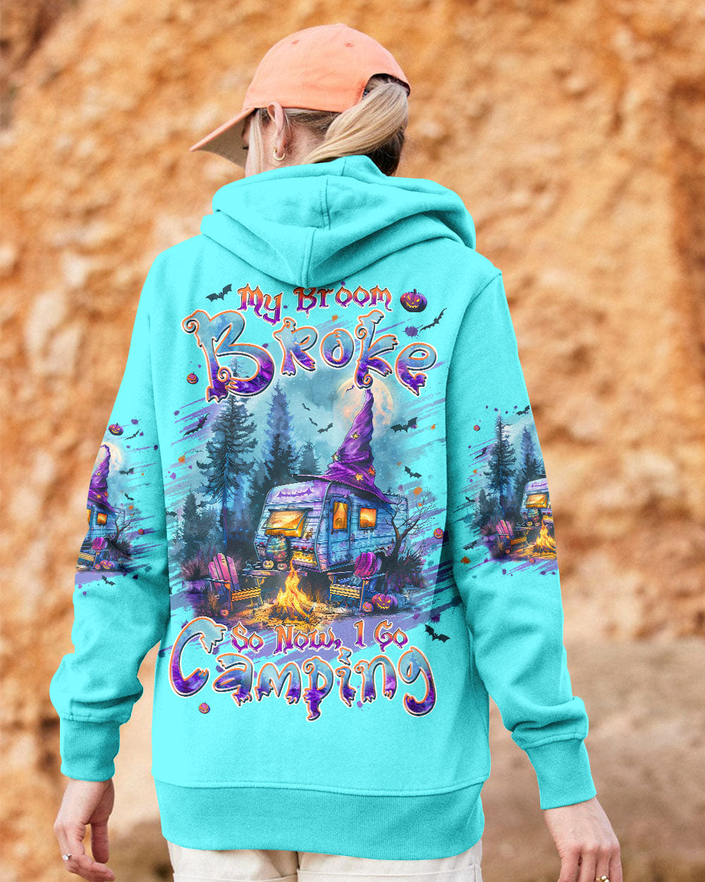 MY BROOM BROKE SO NOW HALLOWEEN CAMPING ALL OVER PRINT - TLPQ0908244