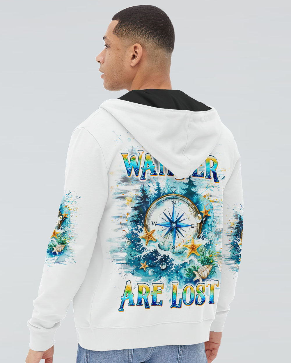 NOT ALL WHO WANDER ARE LOST COMPASS ALL OVER PRINT - TLPQ0909242