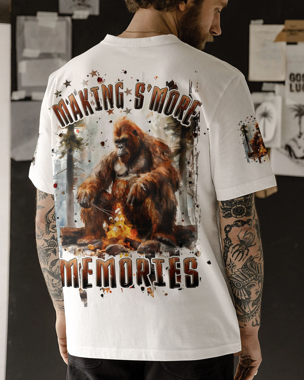 MAKING S'MORE MEMORIES BIGFOOT ALL OVER PRINT - TLPQ1209244