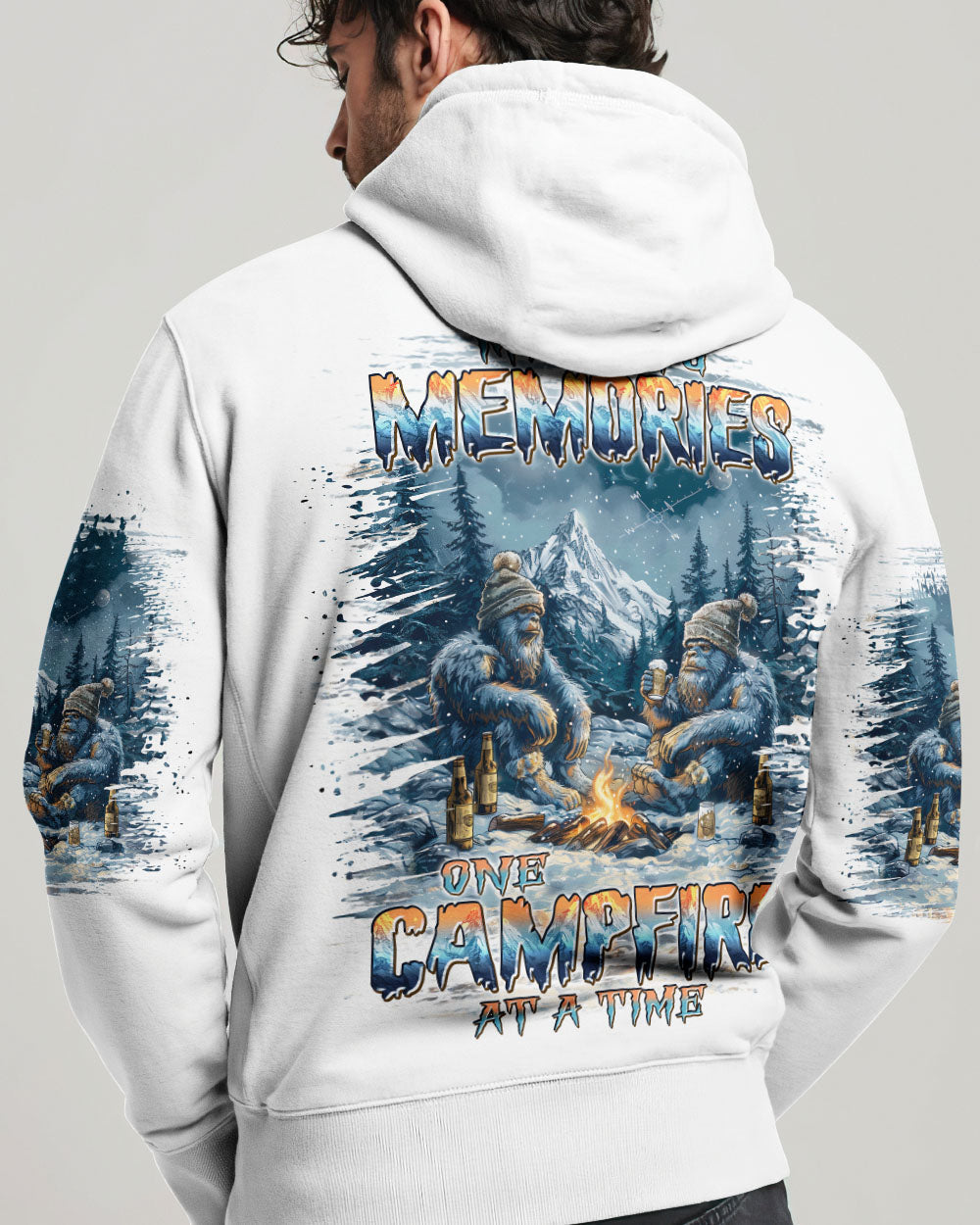 MAKING MEMORIES ONE CAMPFIRE AT A TIME BIGFOOT ALL OVER PRINT  - TLPQ1210241