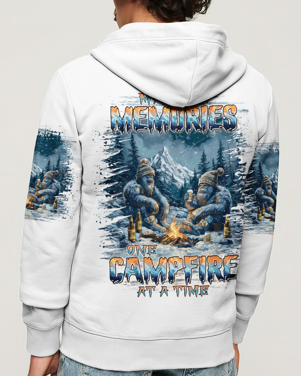 MAKING MEMORIES ONE CAMPFIRE AT A TIME BIGFOOT ALL OVER PRINT  - TLPQ1210241