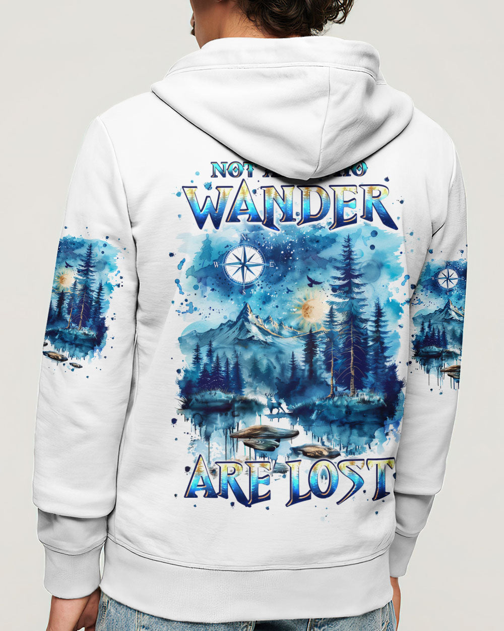 NOT ALL WHO WANDER ARE LOST COMPASS ALL OVER PRINT - TLPQ1410241