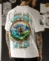 BORN TO EXPLORE DESTINED TO BE WILD COMPASS ALL OVER PRINT - TLPQ1609241