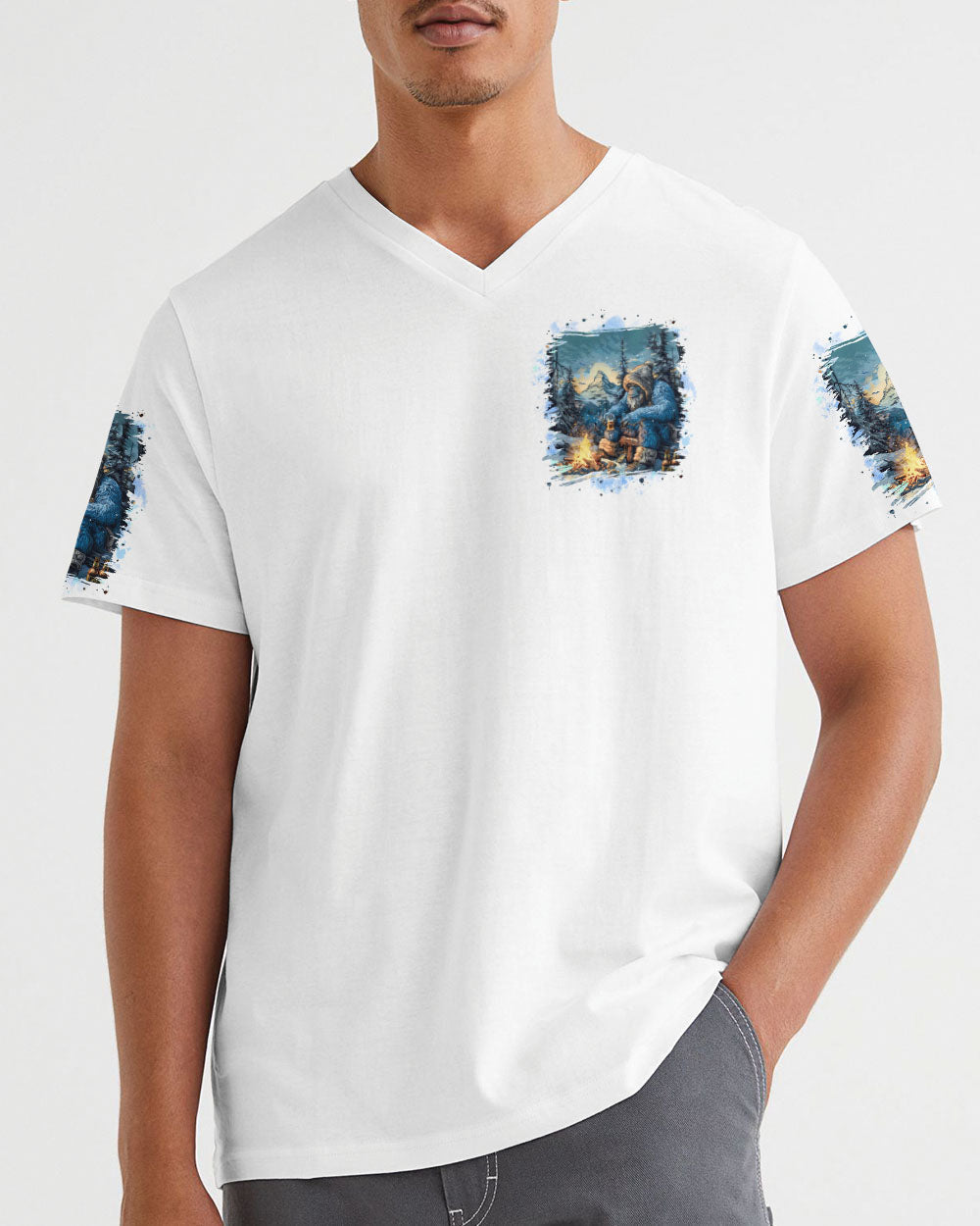 NOT ALL WHO WANDER ARE LOST BIGFOOT ALL OVER PRINT - TLPQ1710241