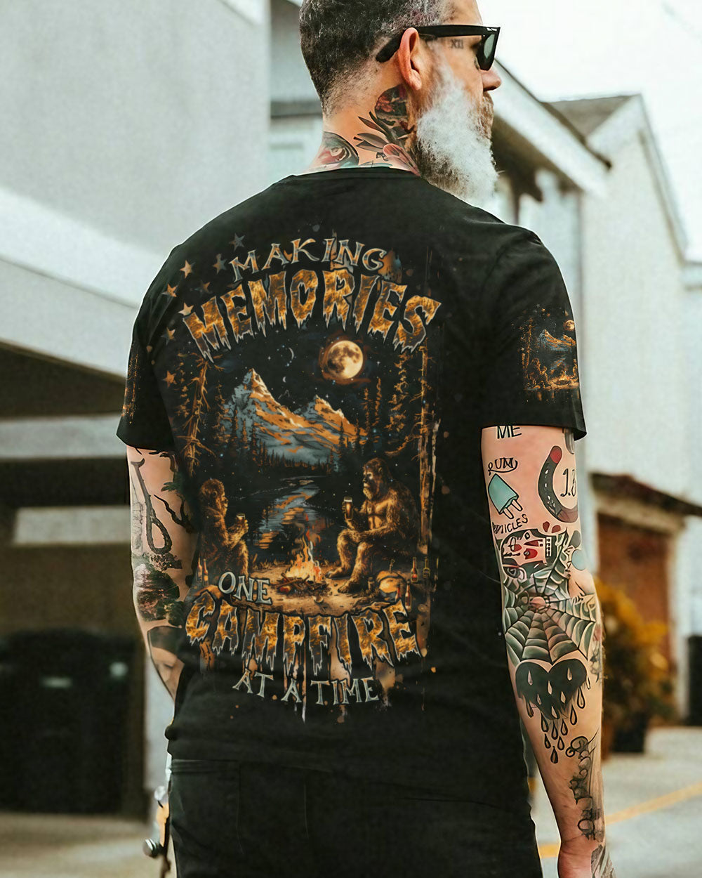 MAKING MEMORIES ONE CAMPFIRE AT A TIME BIGFOOT ALL OVER PRINT - TLPQ2608244