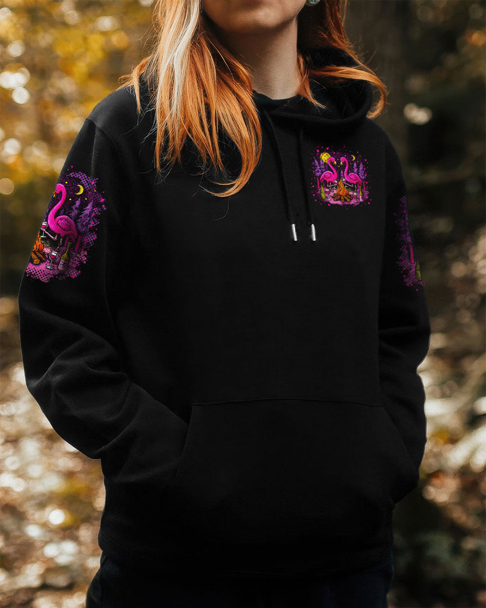 MAKING MEMORIES ONE CAMPFIRE AT A TIME FLAMINGO ALL OVER PRINT - TLTR0309252
