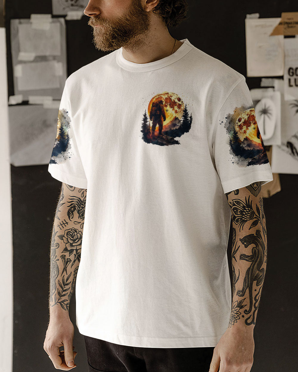 AND INTO THE FOREST I GO BIGFOOT ALL OVER PRINT - TLTR0401254