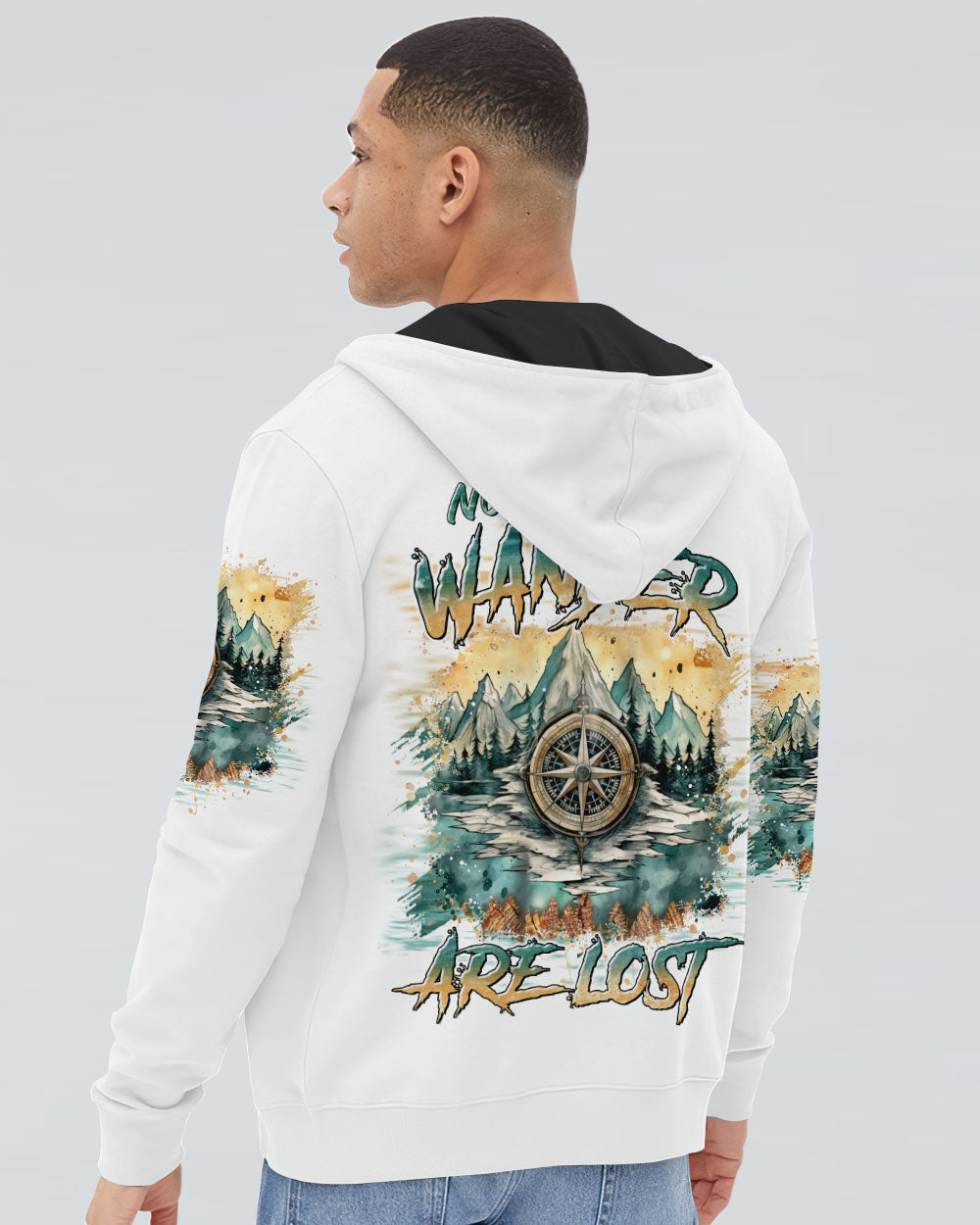 NOT ALL WHO WANDER ARE LOST COMPASS ALL OVER PRINT - TLTR0409242