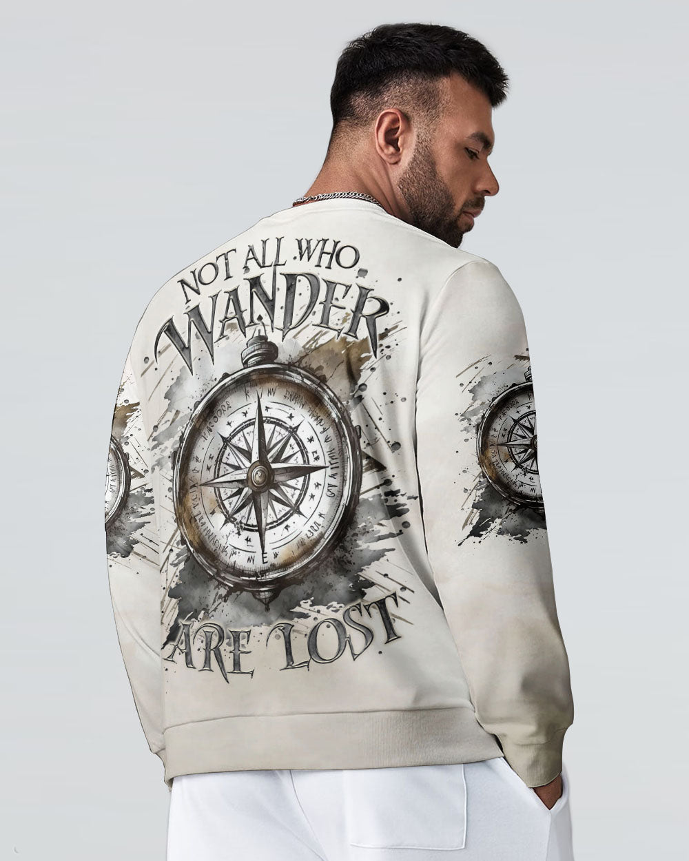 NOT ALL WHO WANDER ARE LOST COMPASS ALL OVER PRINT - TLTR0503253
