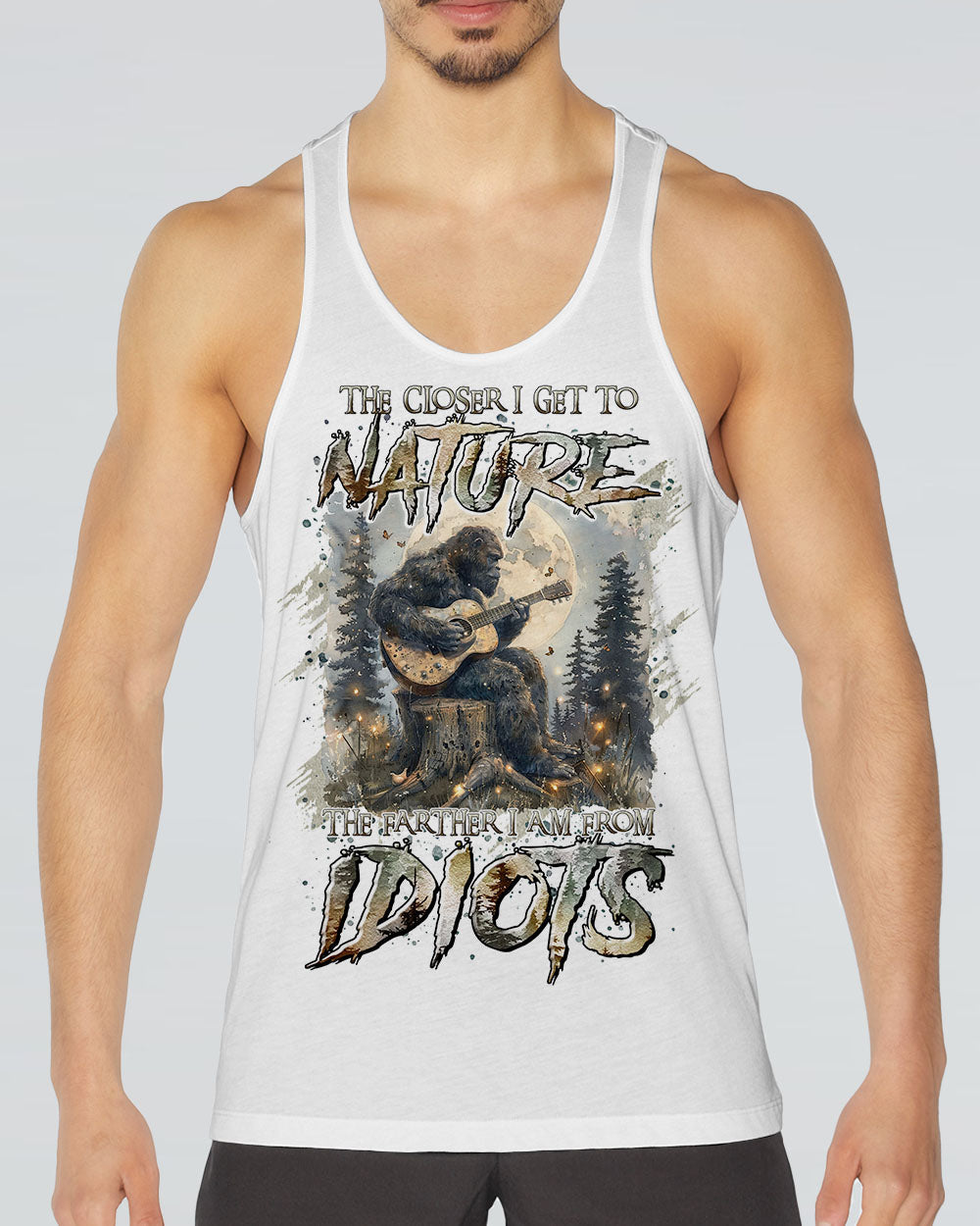 THE CLOSER I GET TO NATURE BIGFOOT GUITAR ALL OVER PRINT - TLTR0508244