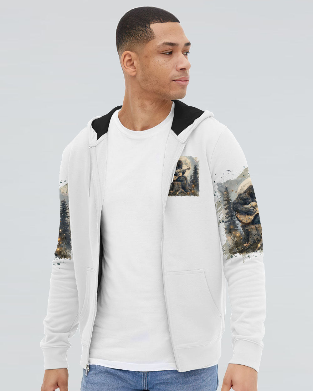 THE CLOSER I GET TO NATURE BIGFOOT GUITAR ALL OVER PRINT - TLTR0508244