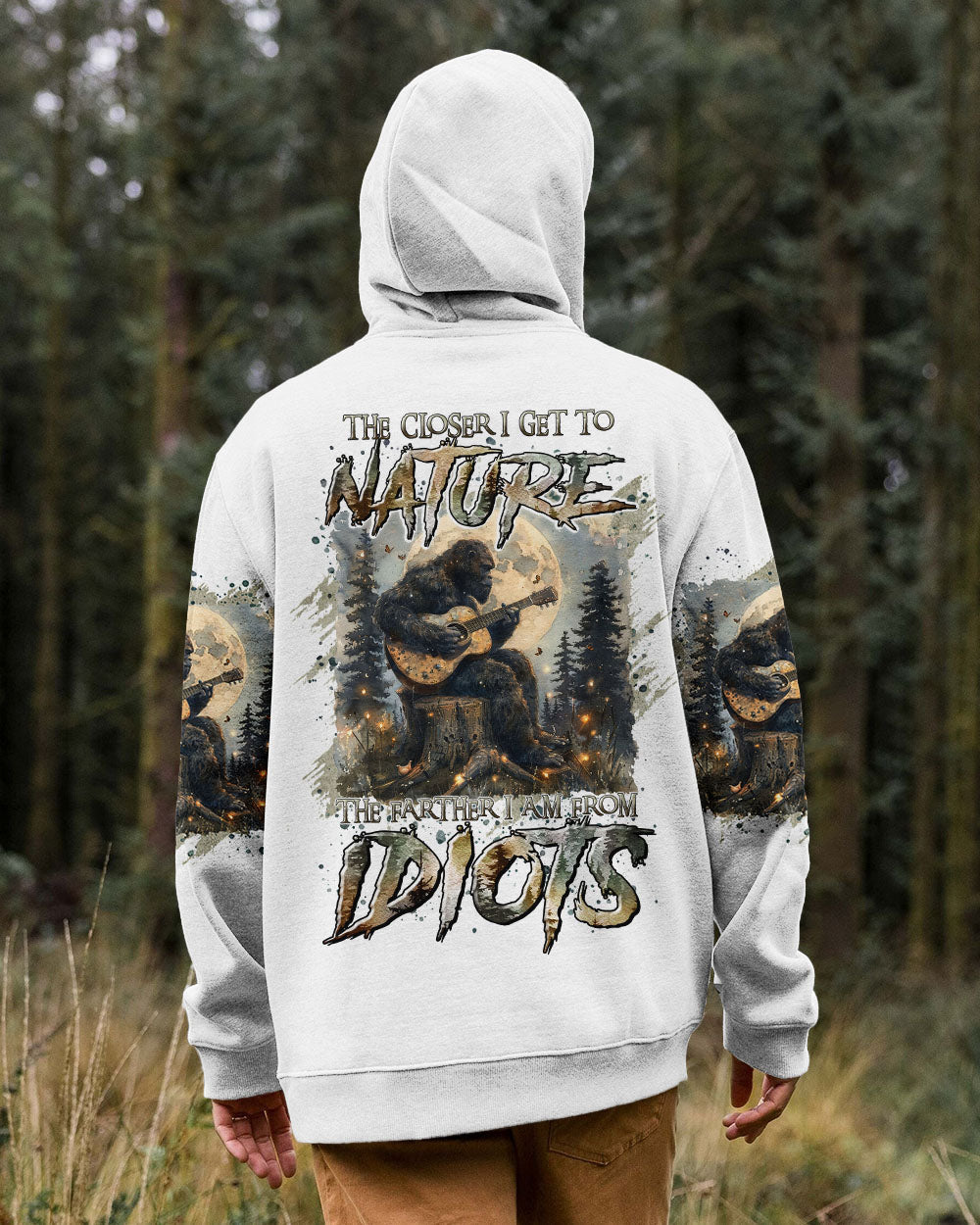 THE CLOSER I GET TO NATURE BIGFOOT GUITAR ALL OVER PRINT - TLTR0508244