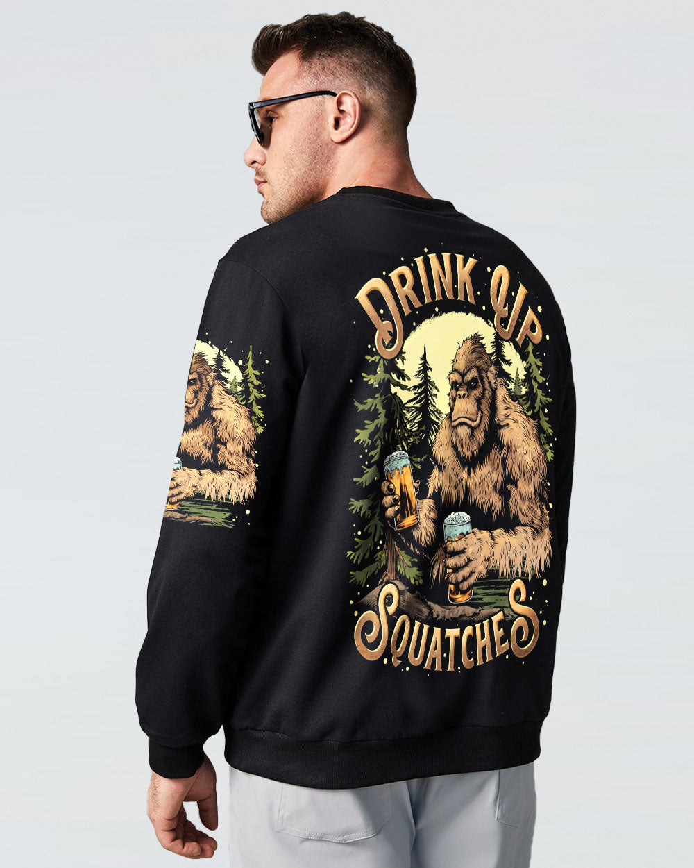DRINK UP SQUATCHES BIGFOOT ALL OVER PRINT - TLTR0509252