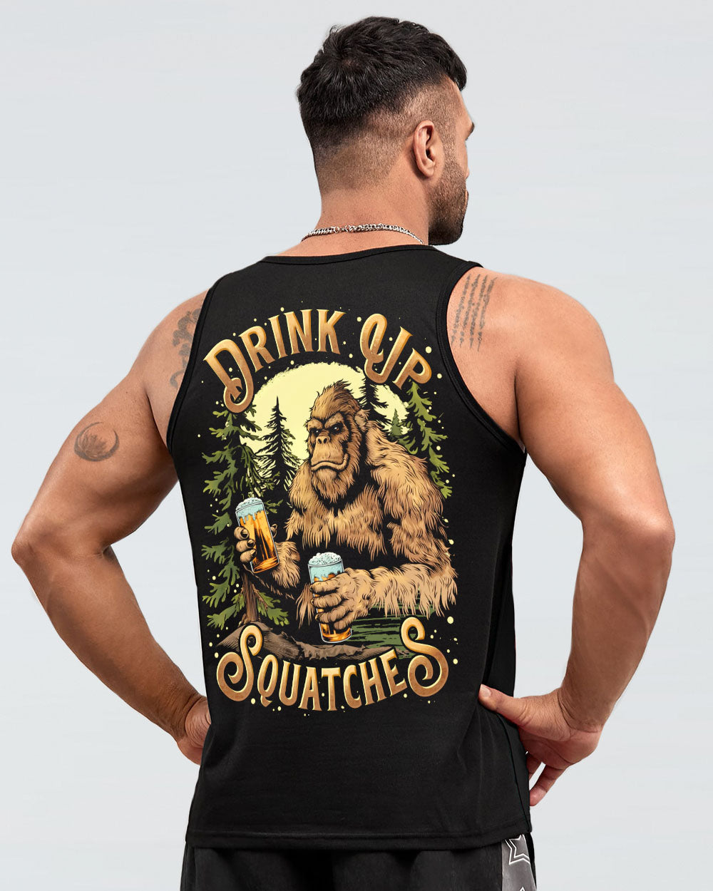 DRINK UP SQUATCHES BIGFOOT ALL OVER PRINT - TLTR0509252