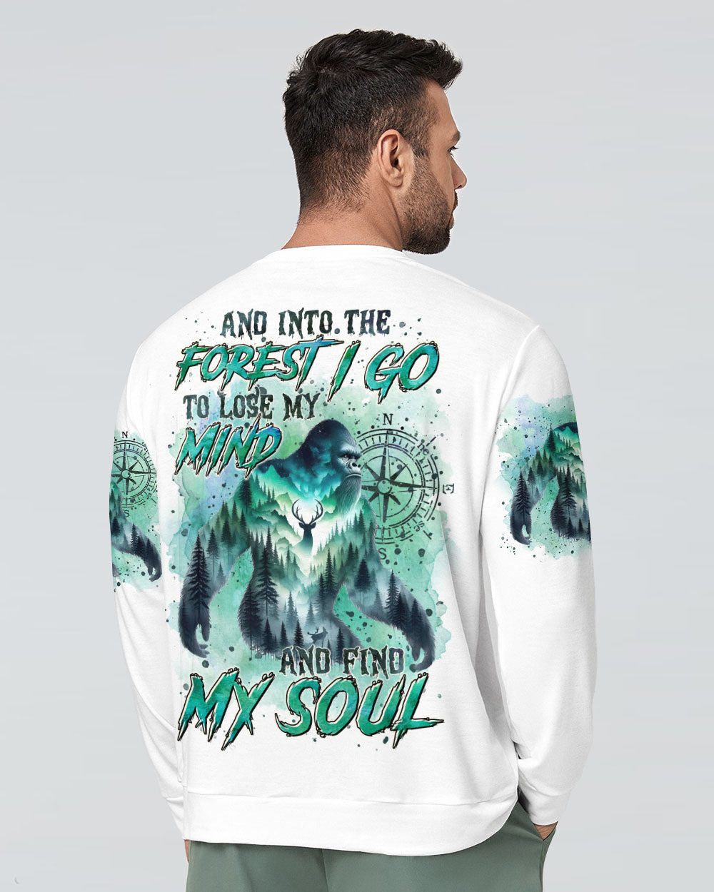 AND INTO THE FOREST I GO BIGFOOT ALL OVER PRINT - TLTR0511242