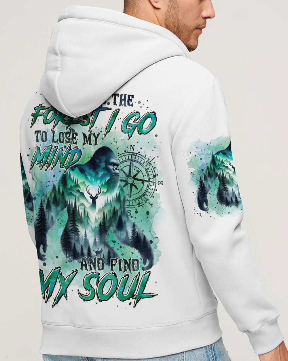 AND INTO THE FOREST I GO BIGFOOT ALL OVER PRINT - TLTR0511242
