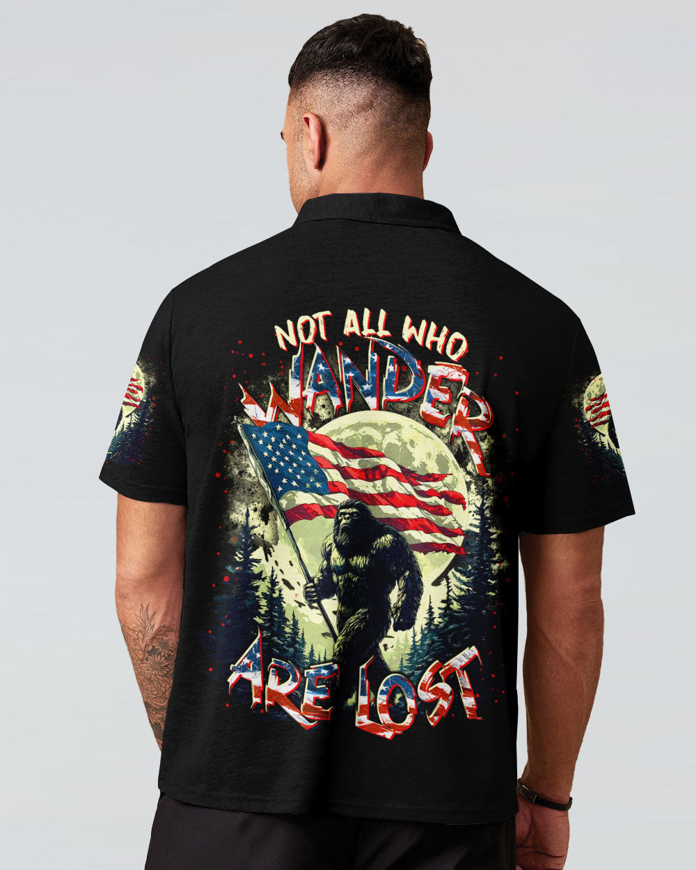 NOT ALL WHO WANDER ARE LOST BIGFOOT ALL OVER PRINT - TLTR0705253